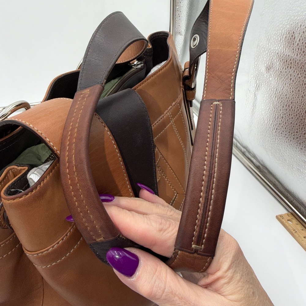 Coach Soho Tan Leather  Buckle Shoulder Bag 7548 - Picture 7 of 14